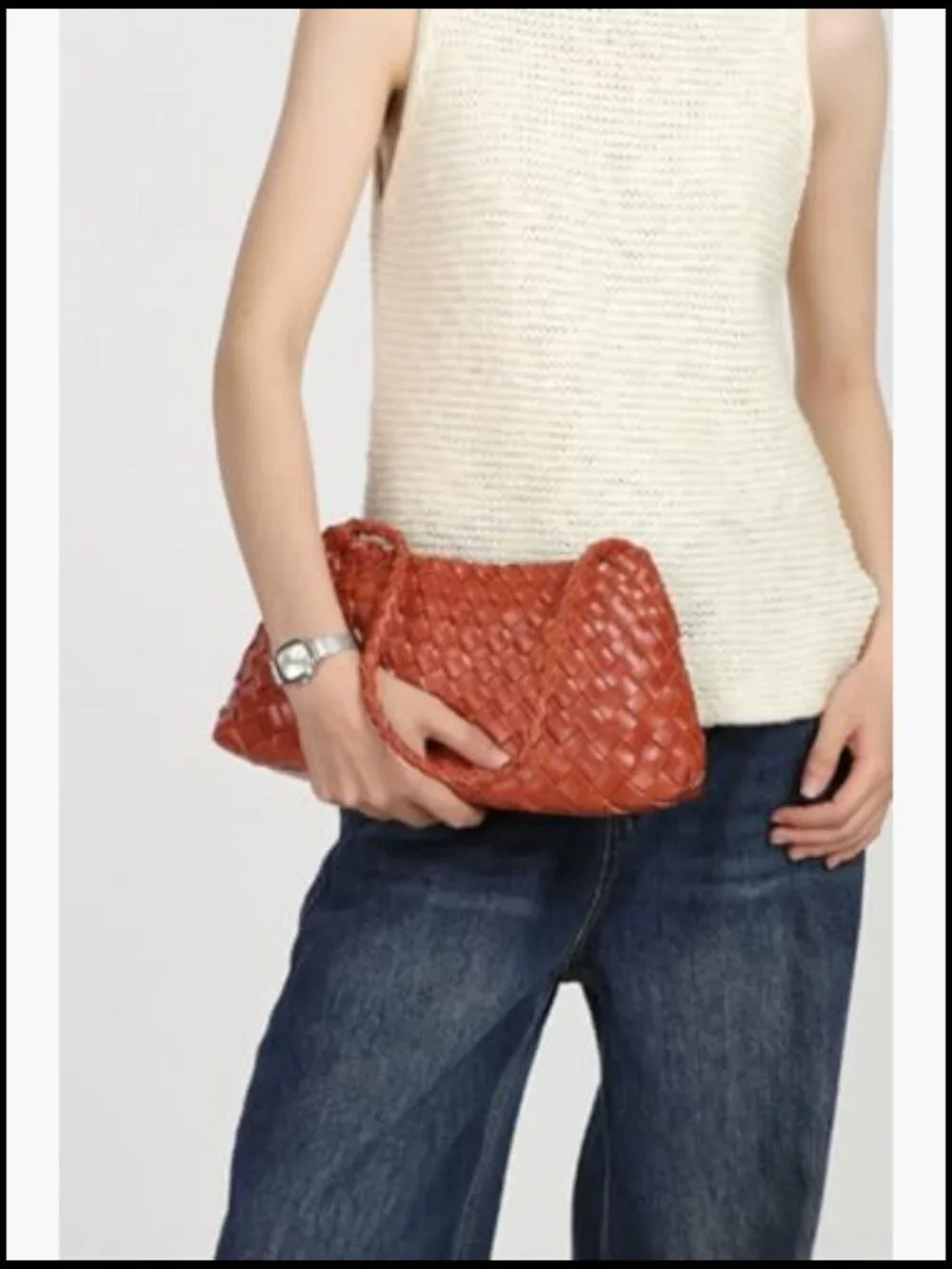 Suede Woven Hobo Bag Trendy Tote Purse Underarm Shoulder Vintage Clutch